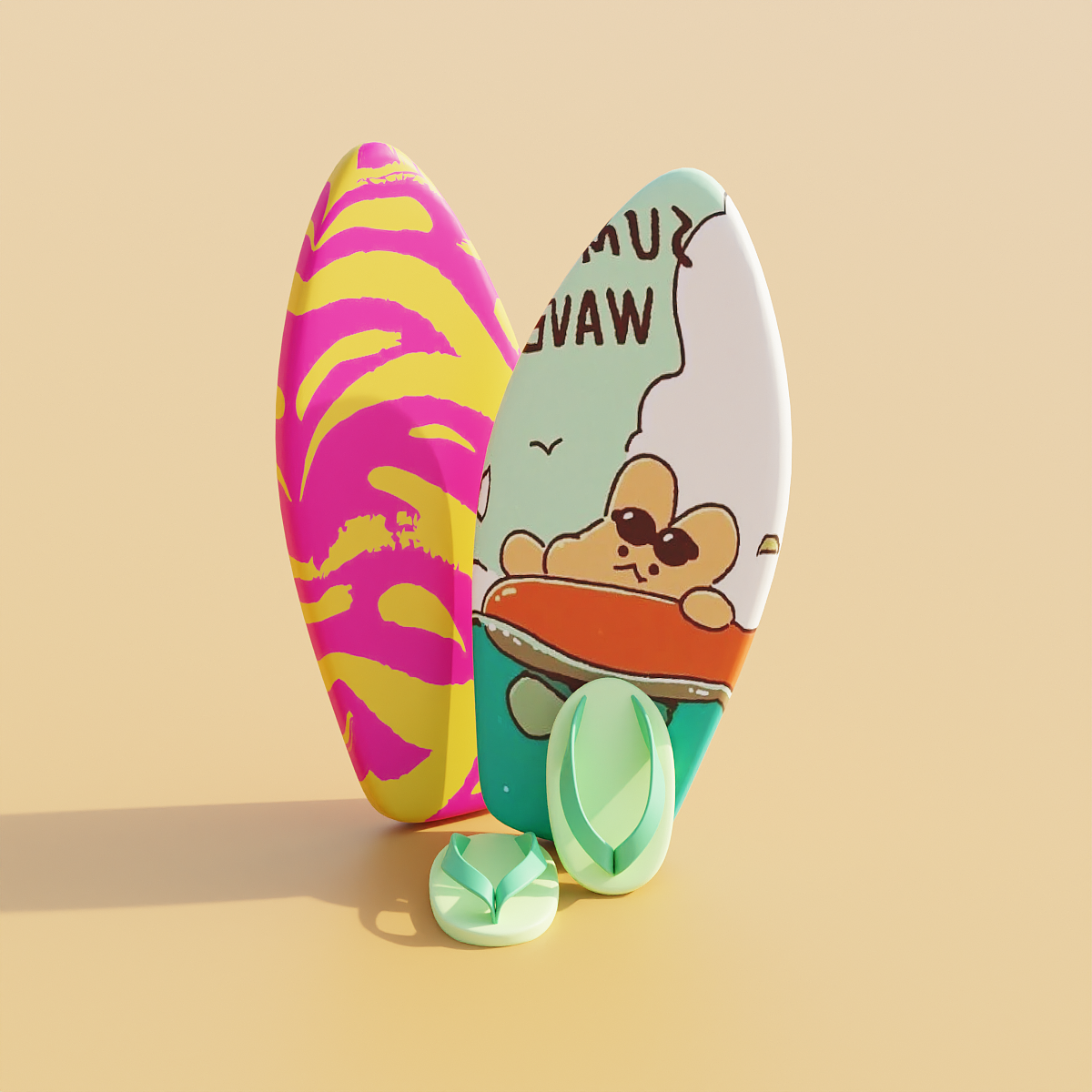 作品六——沖浪板（圖ZMzM4OTM1NzE2） - 其他三維 - 站酷設(shè)計師YUANS_C原創(chuàng)素材 - 站酷ZCOOL