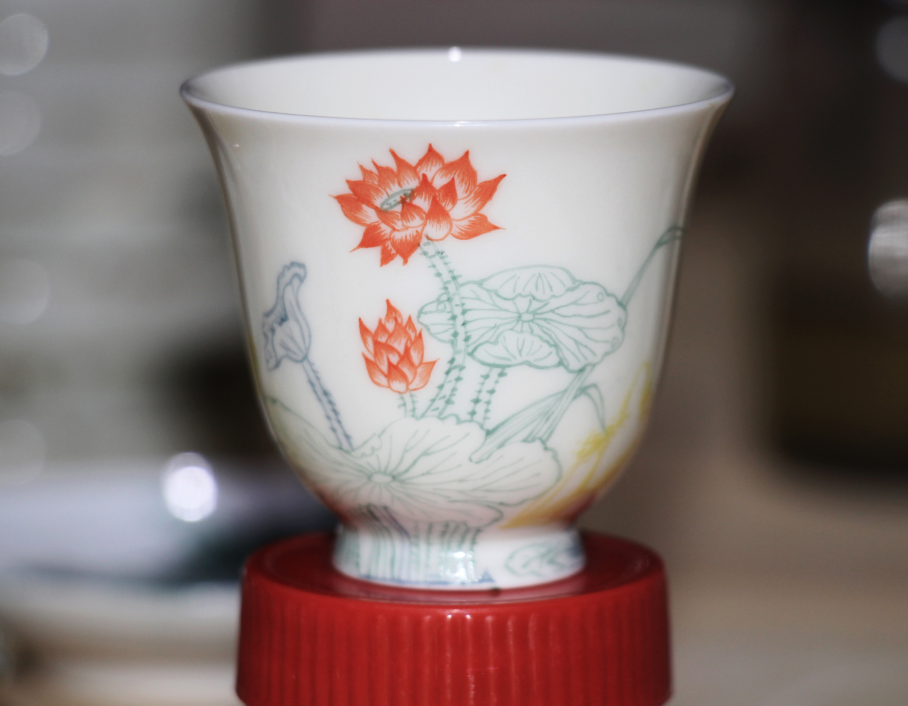 莲花铃铛杯