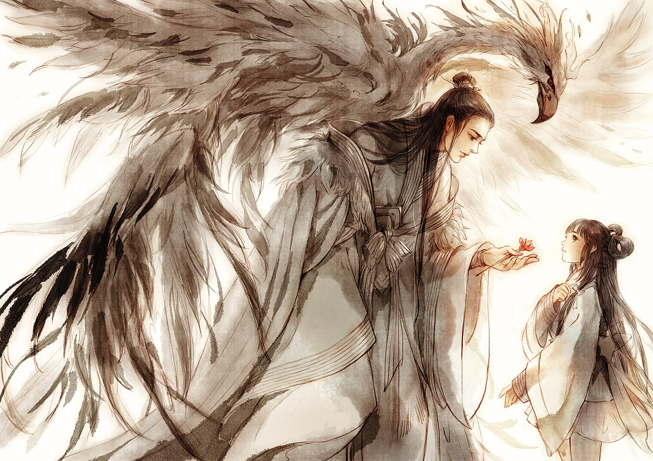 《朱颜》插图合辑1（图ZNjMyMzM5MzY=） - 商业插画 - 站酷设计师古戈力1原创素材 - 站酷ZCOOL