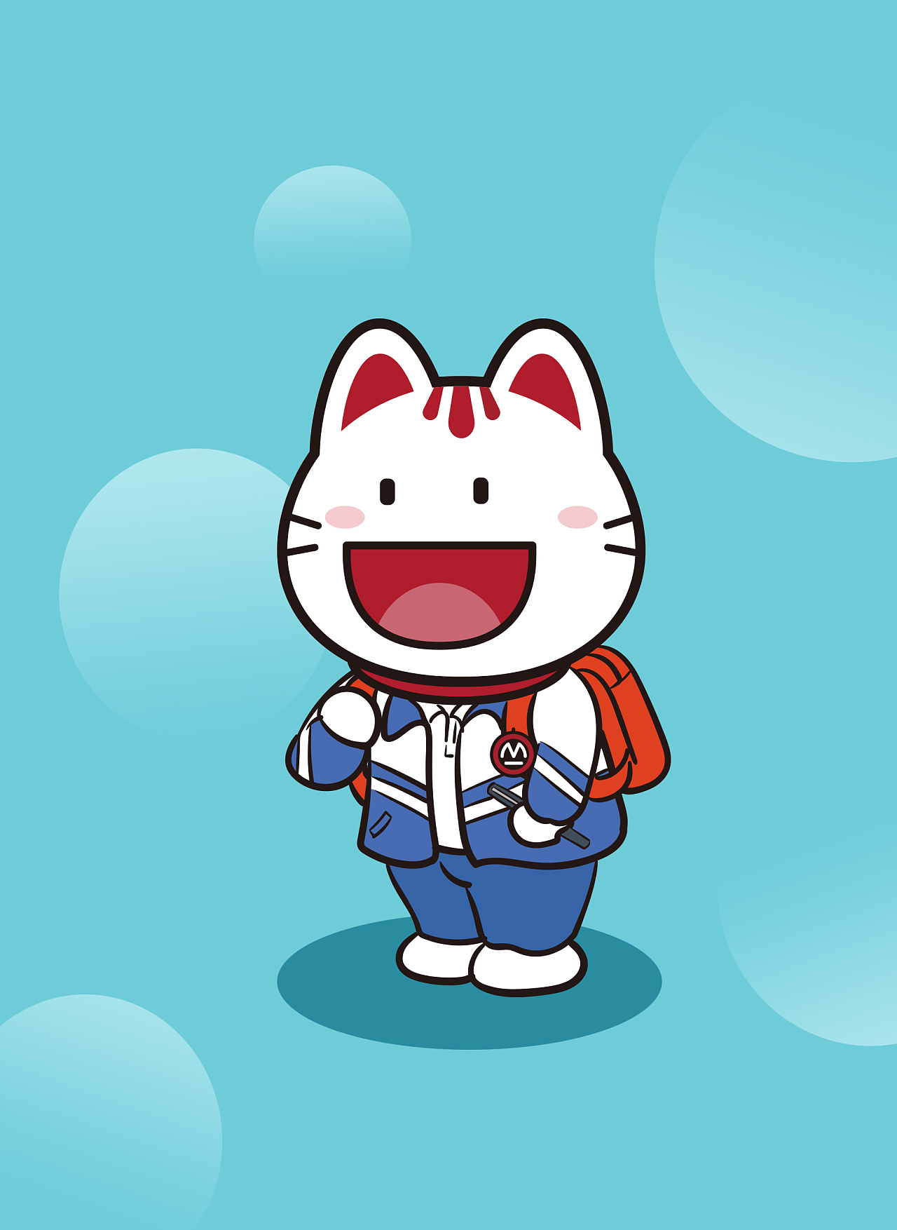 一组小招喵学生形态