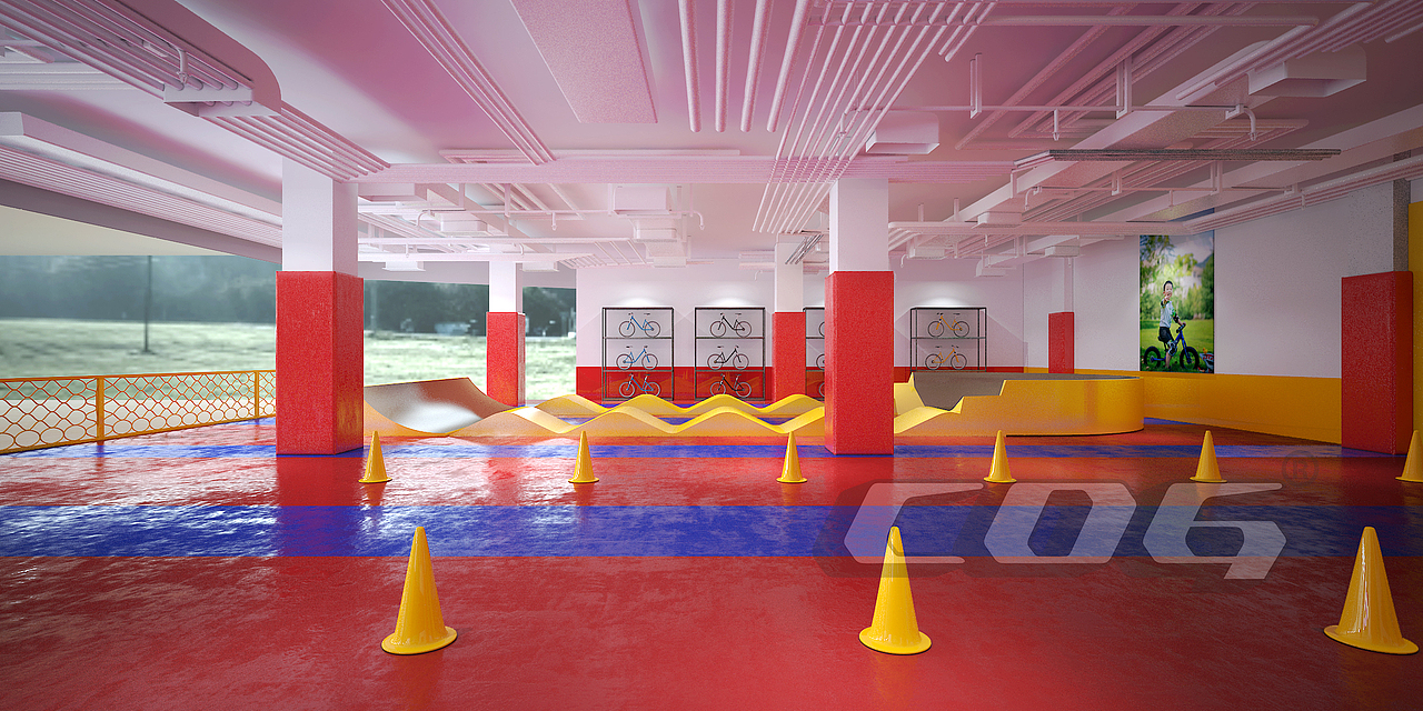 儿童运动场馆儿童平衡车场地设计