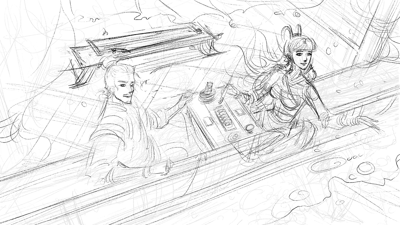 之前为射雕画的《冬至》活动KV