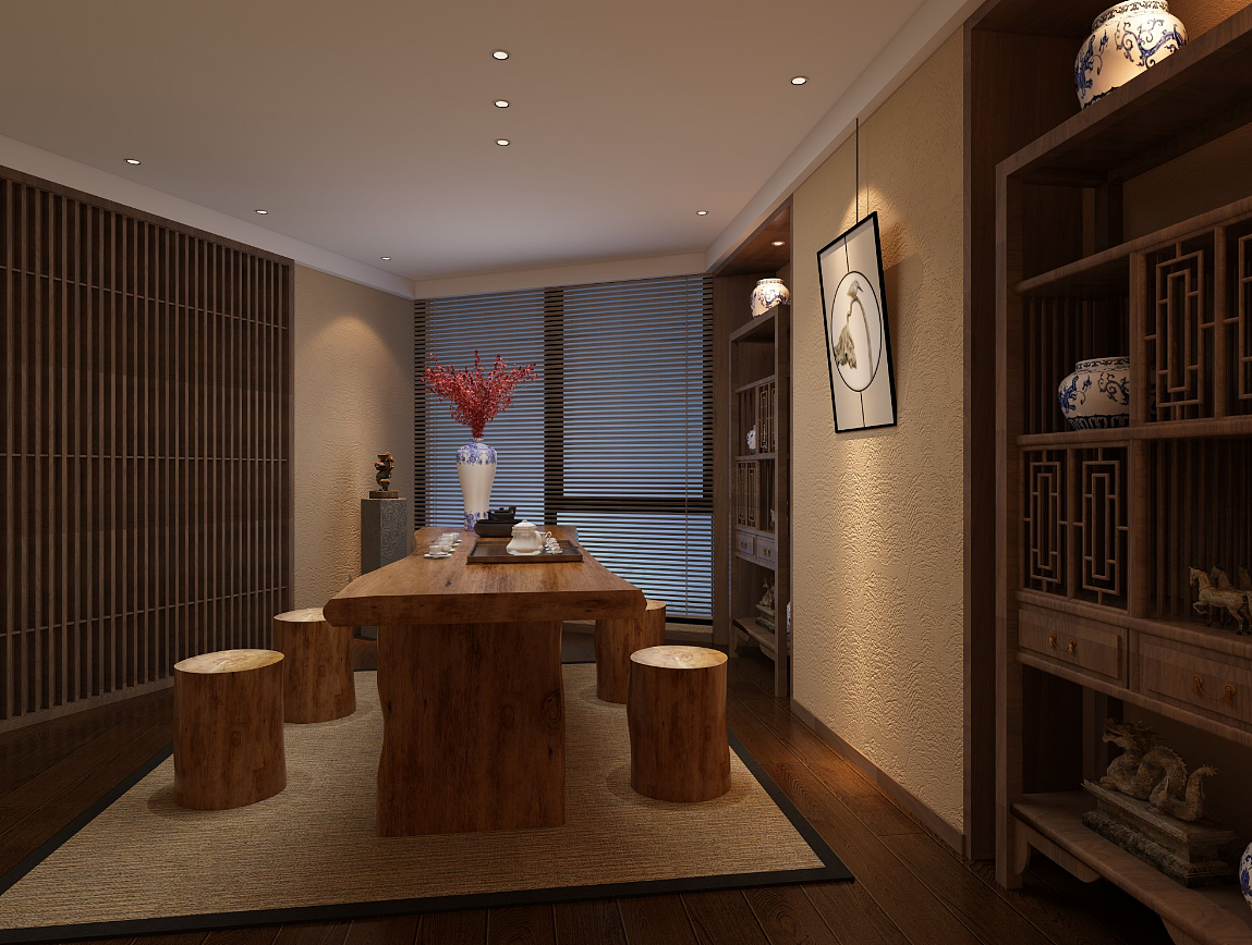 新中式茶楼设计,打造简约素雅的禅意空间