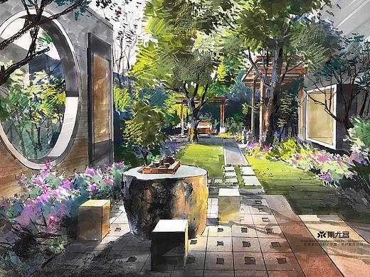 【手绘作品欣赏】  王姜老师 ｜景观、建筑手绘作品