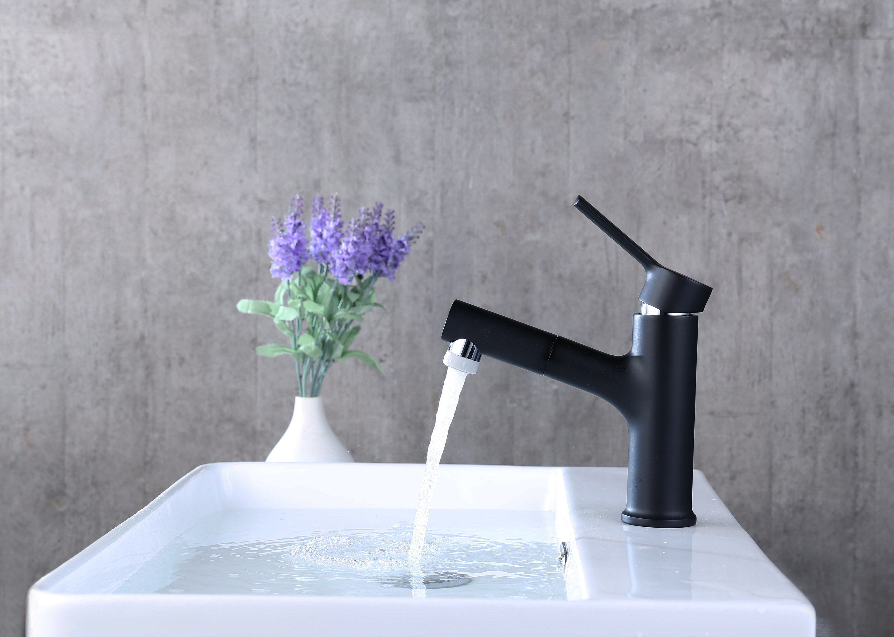 一组简约抽拉多功能面盆龙头,淘宝细节,效果图