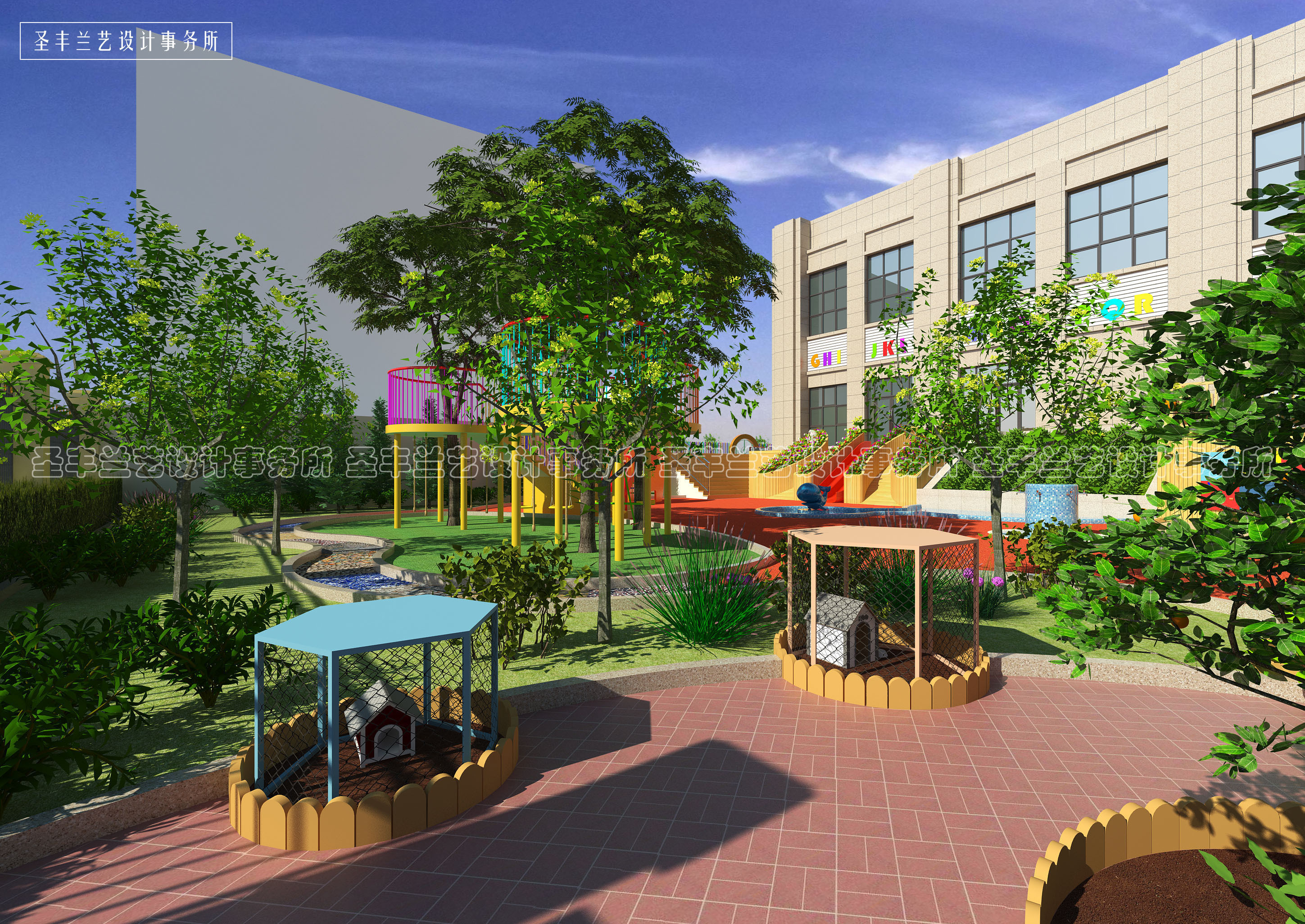 湖南 · 爱尔佳幼儿园|空间|建筑设计|黄浩荣 - 原创作品 - 站酷 (ZCOOL)