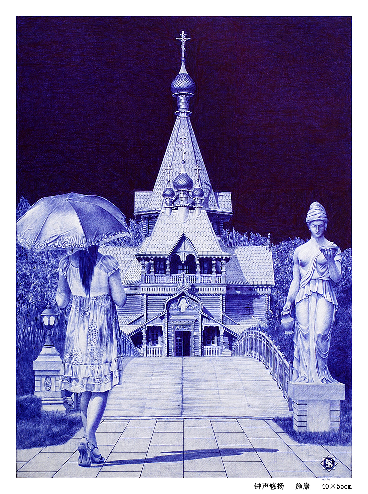 钟声悠扬（图ZMzY2NjE3MDg=） - 绘画 - 站酷设计师施巖原创素材 - 站酷ZCOOL