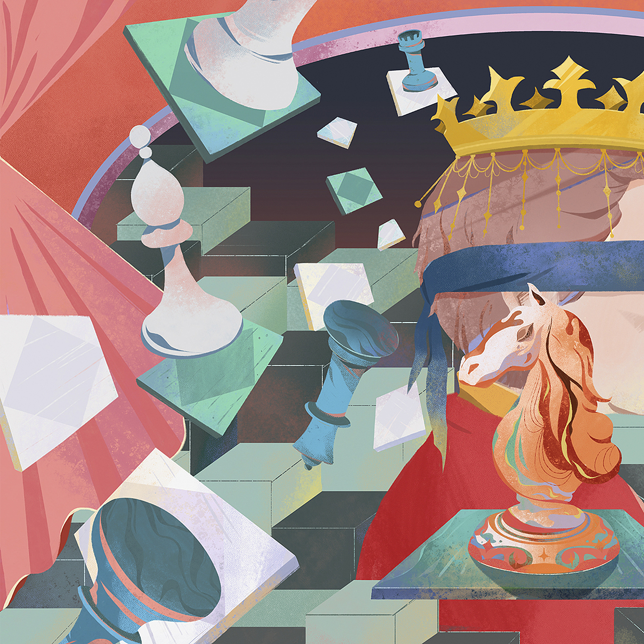 棋盘-个人作品（图ZMjYyMDg2NzIw） - 商业插画 - 站酷设计师JiananPro原创素材 - 站酷ZCOOL