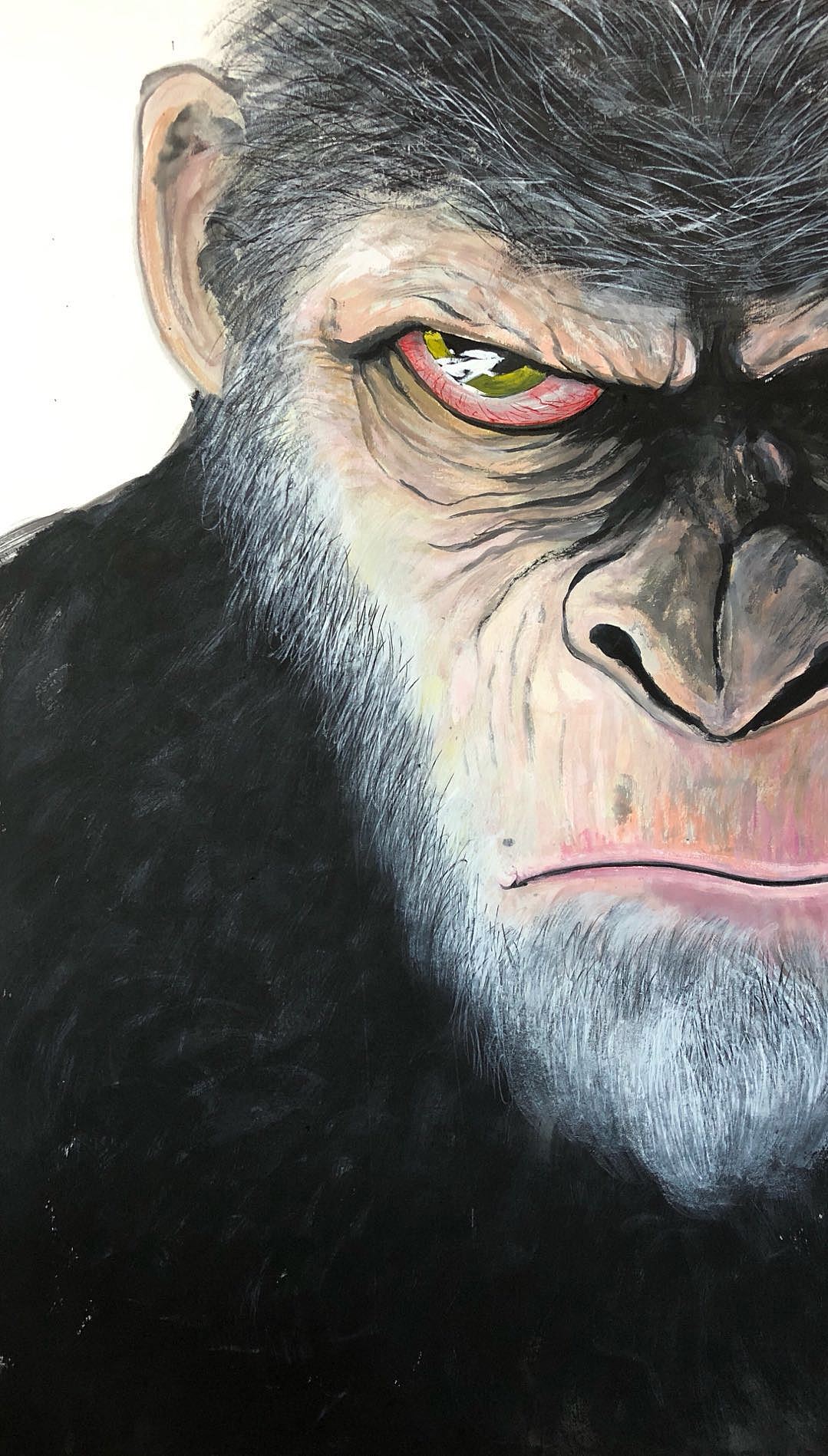 猩球崛起|纯艺术|绘画|六羽 - 原创作品 - 站酷 (zcool)