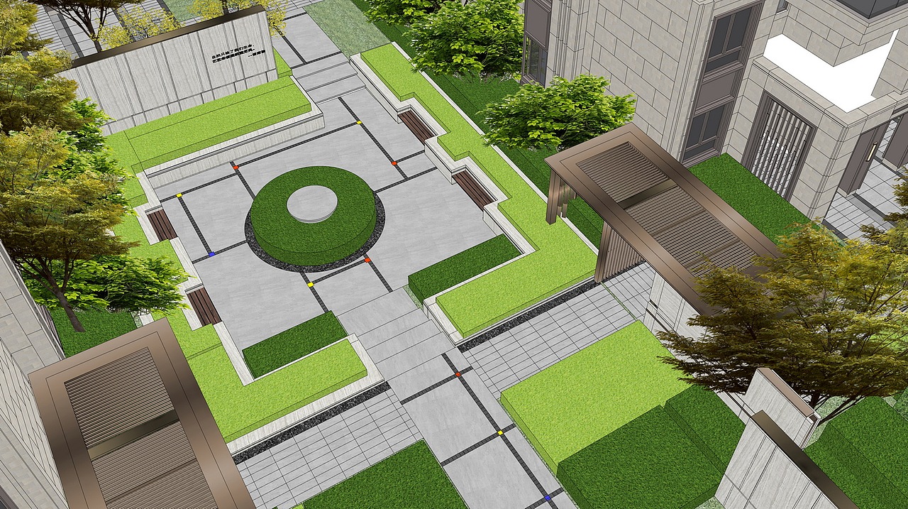 龙湖春江天玺大区景观SU模型下载（图ZMjczMzU3ODQw） - 景观设计 - 站酷设计师素模网原创素材 - 站酷ZCOOL