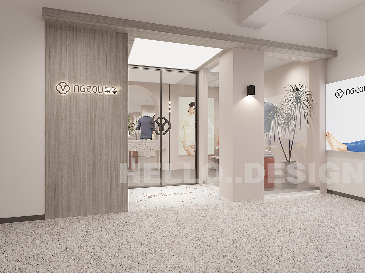 莹柔内衣展厅（图ZMjg2OTg4NzA4） - 商业空间设计 - 站酷设计师Hello小姐姐原创素材 - 站酷ZCOOL