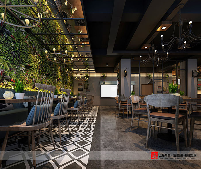 烤肉餐厅设计案例-烤肉餐厅设计效果图-【梵意设计】（图ZOTA0Nzk0MDg=） - 酒店餐饮设计 - 站酷设计师郑州餐饮设计公司原创素材 - 站酷ZCOOL