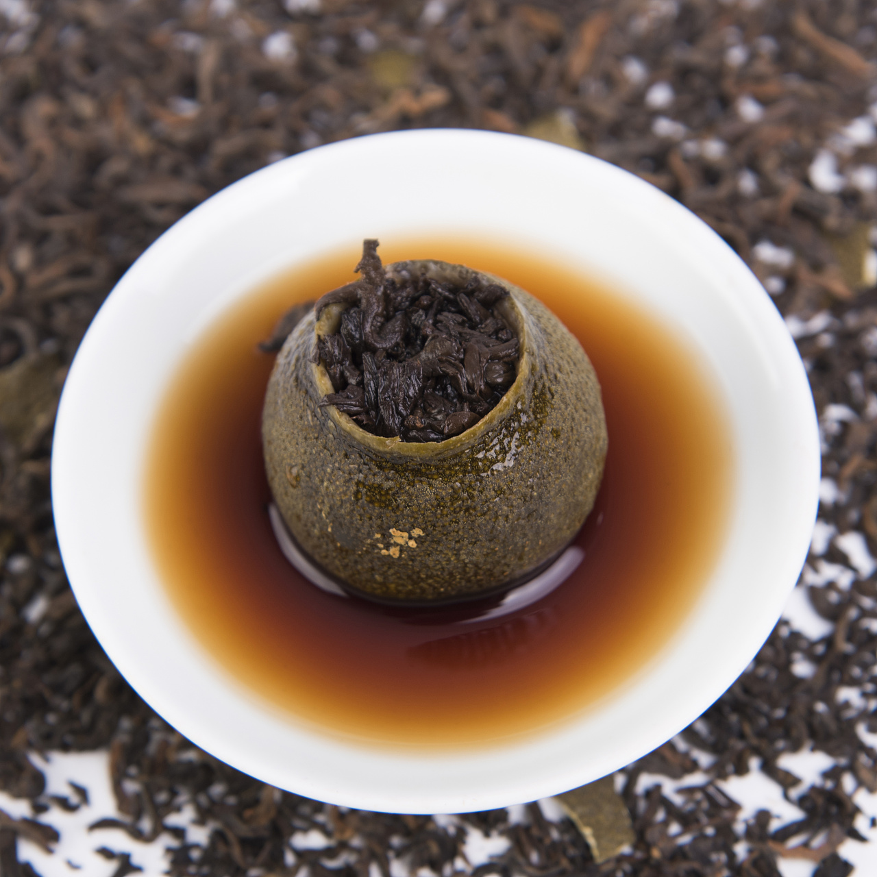 小青柑茶叶拍摄