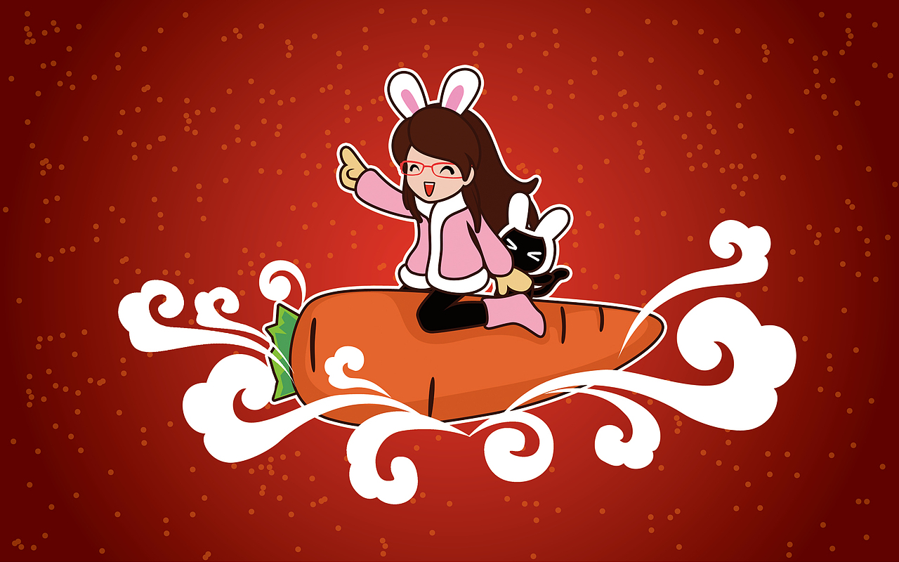 【微笑安然】春节+元宵壁纸（图ZMjMxNDEwMA==） - 艺术插画 - 站酷设计师serenity原创素材 - 站酷ZCOOL