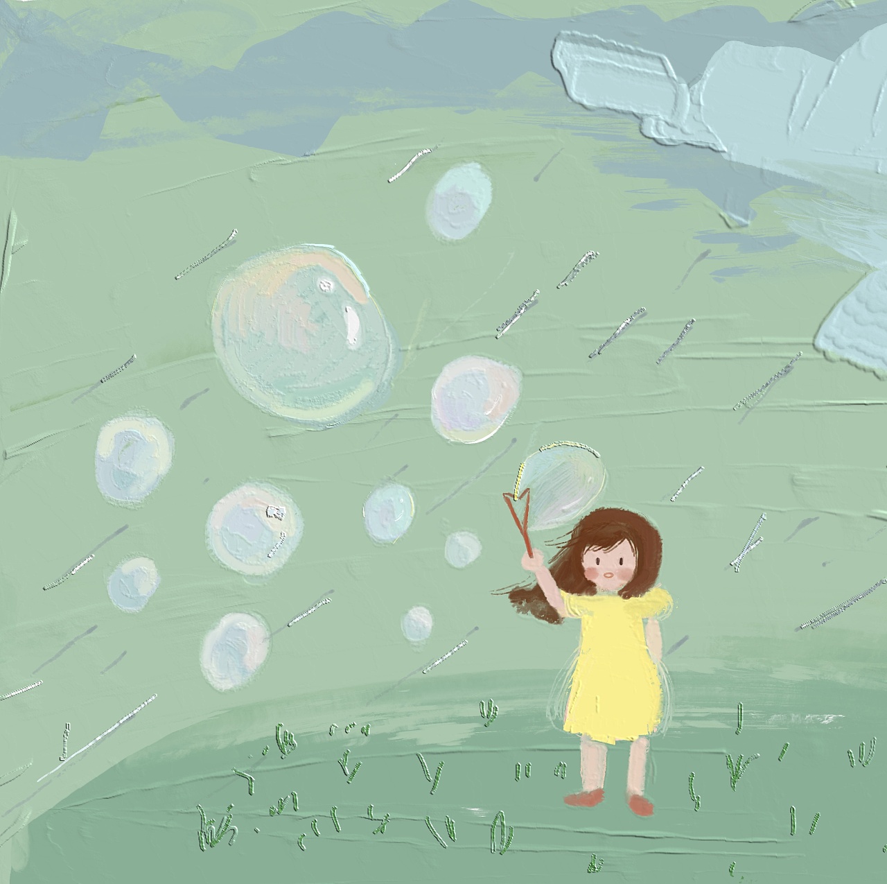 泡泡，吹泡泡，吹呀吹泡泡|插画|儿童插画|wmm953121173 - 原创作品 - 站酷 (ZCOOL)