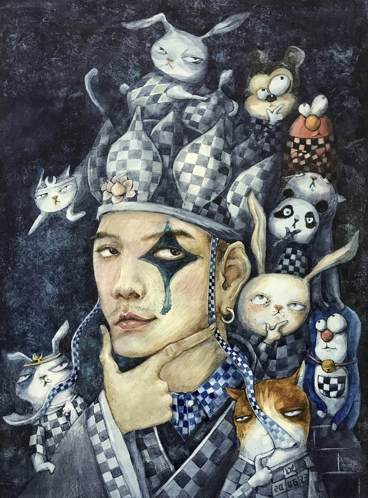 画的奇奇怪怪的人