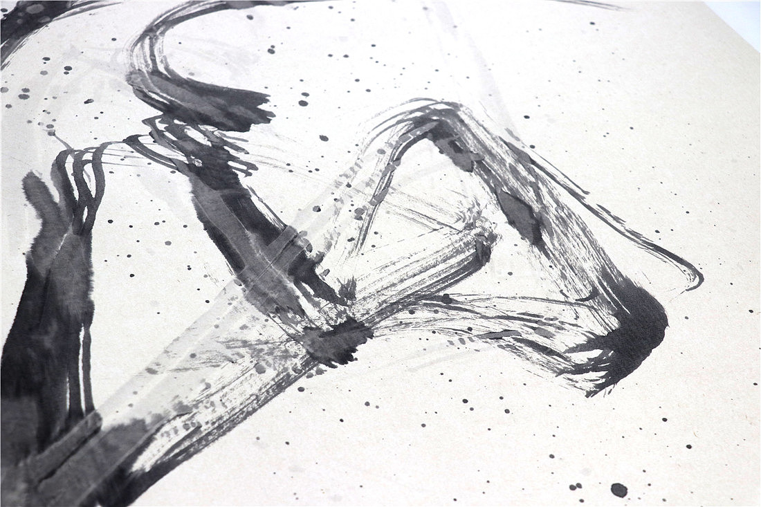 书法字体设计-黄陵野鹤-水墨字境研究-11（激昂水墨）