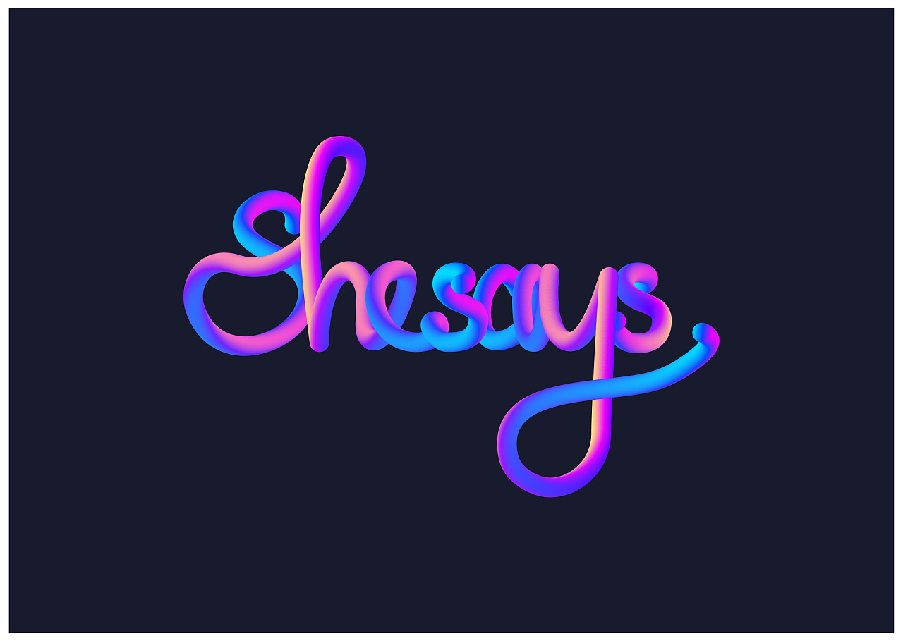 aicc2015混合艺术字体练习