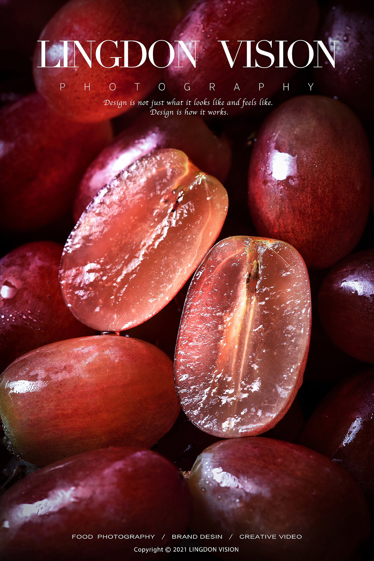 一组新鲜的水果拍摄