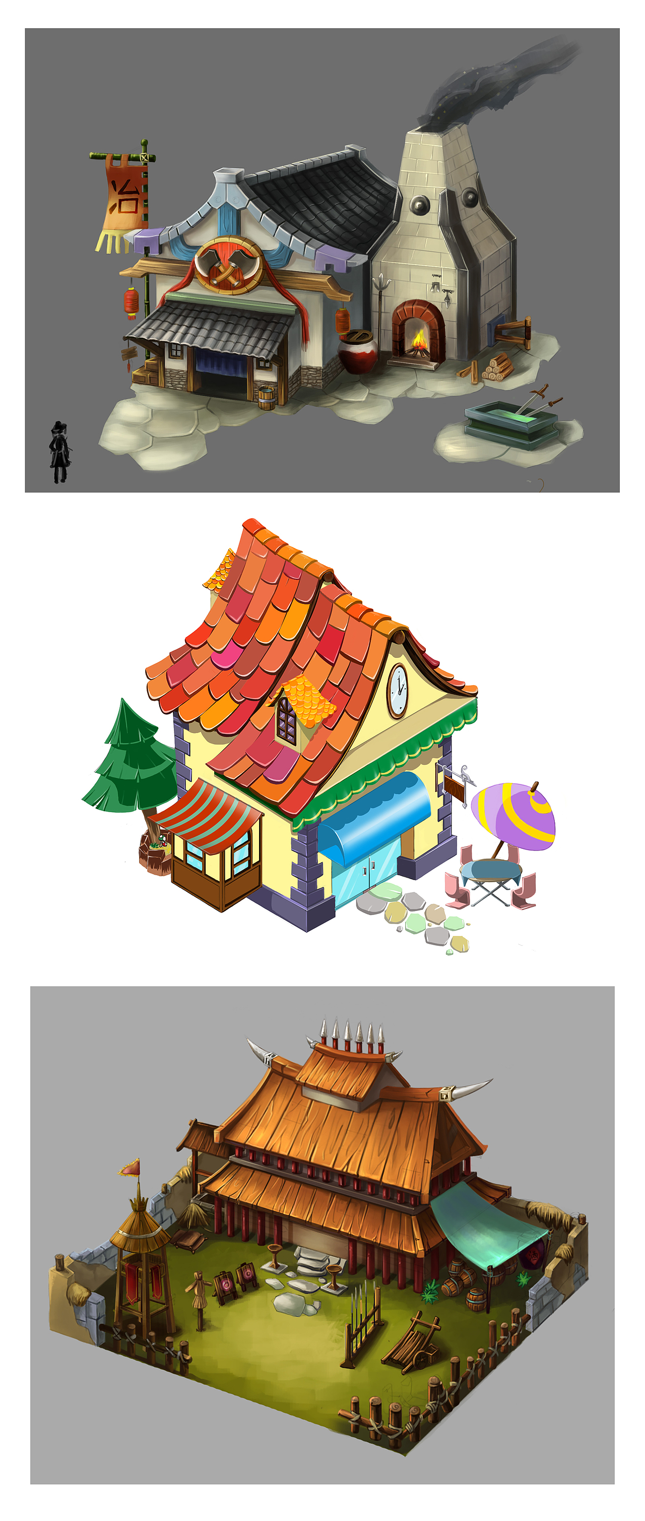 2015年場景練習(xí)（圖ZMTA1Njc2MjU2） - 游戲原畫 - 站酷設(shè)計(jì)師綠田小小生原創(chuàng)素材 - 站酷ZCOOL