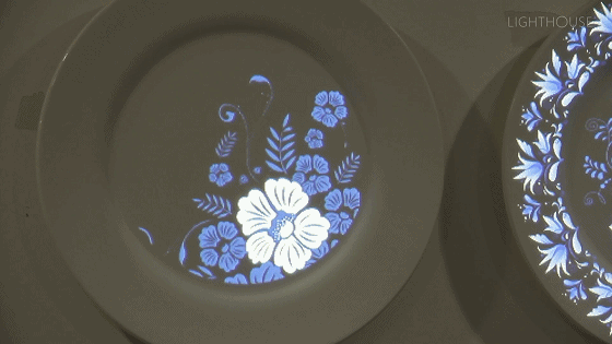 中国传统元素瓷盘