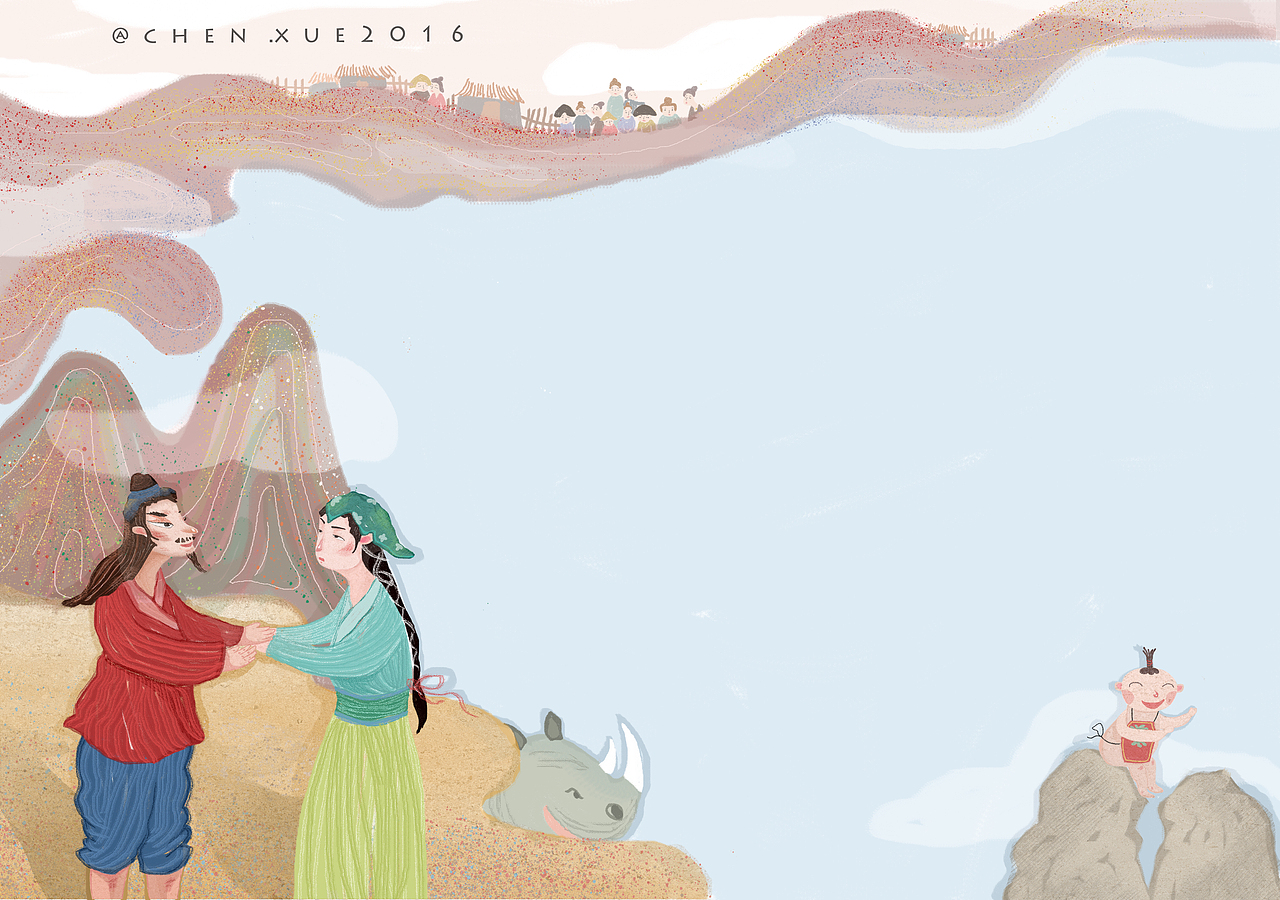 成语故事内页插画内图（图ZNjcxODAyMjg=） - 商业插画 - 站酷设计师chenxue0816原创素材 - 站酷ZCOOL