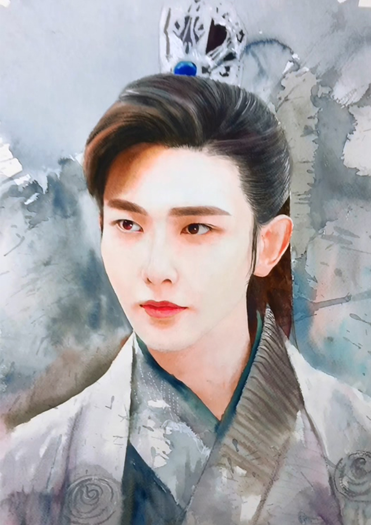 水彩人物 Ⅲ 飞雪连天射白鹿 笑书神侠倚碧鸳（图ZMTMzNDA3NDA0） - 绘画 - 站酷设计师多爸1203原创素材 - 站酷ZCOOL