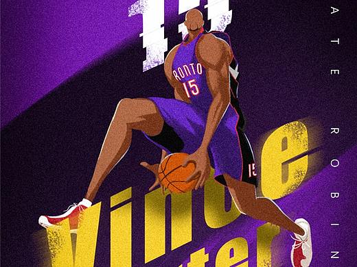 NBA球星插画