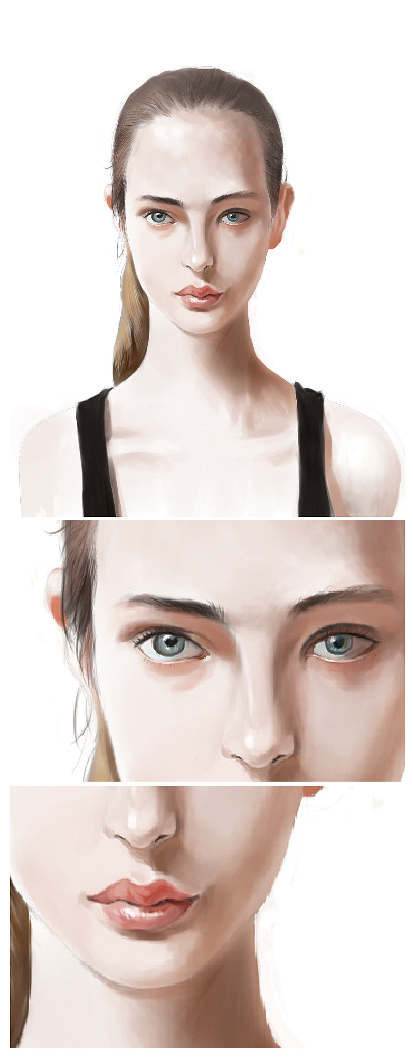 5年前 84 0 0 ohkido 广州  |  设计爱好者 我比较喜欢的一种人像绘画