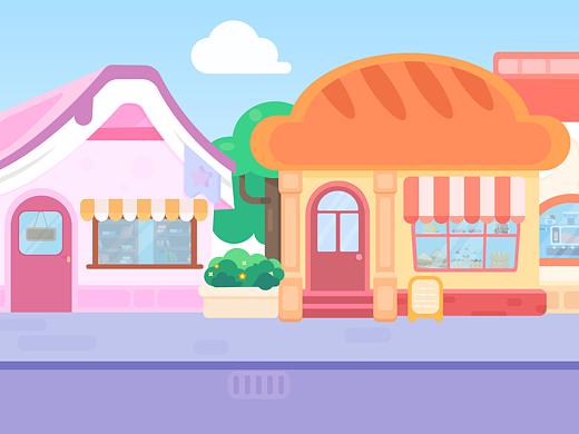 AI矢量圖——街道商店（個(gè)人主頁(yè)-ZNjE3NTg4ODQ=） - 創(chuàng)作習(xí)作 - 站酷設(shè)計(jì)師小圓子設(shè)計(jì)原創(chuàng)素材 - 站酷ZCOOL