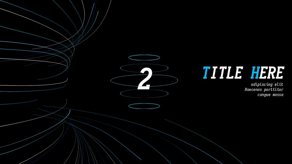 《点与线》——科技原创PPT模板