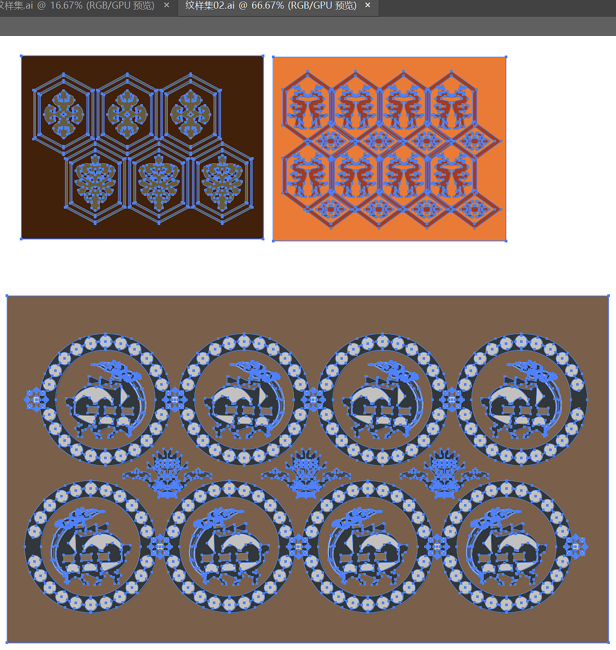 纹样集（前770年——907年）（图ZMTQ5NDkwNzQ4） - 图案 - 站酷设计师张明明的狗叫孤独原创素材 - 站酷ZCOOL