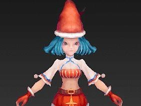 3dmax游戏建模圣诞模型制作