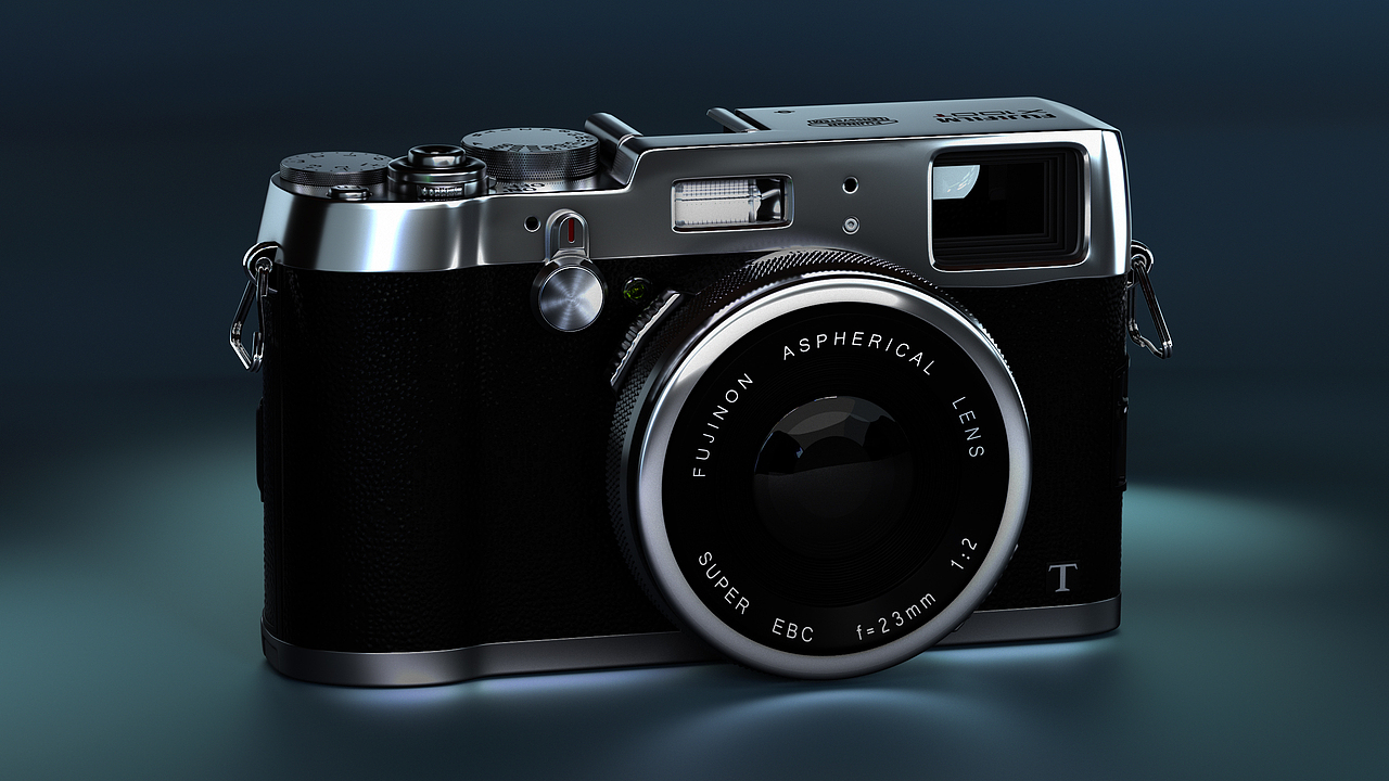 c4d练习-富士x100t旁轴相机