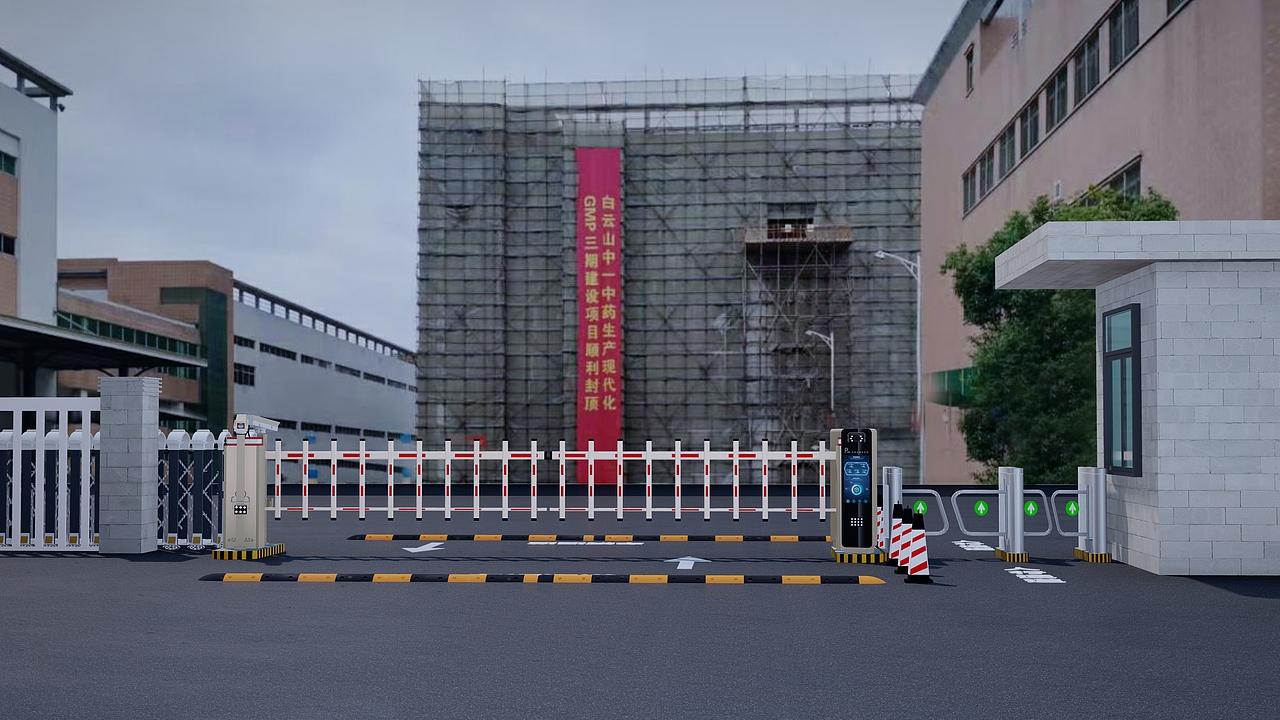 出入口道闸效果图设计（图ZMjgyNjgwMDgw） - 场景 - 站酷设计师停车场CAD设计原创素材 - 站酷ZCOOL