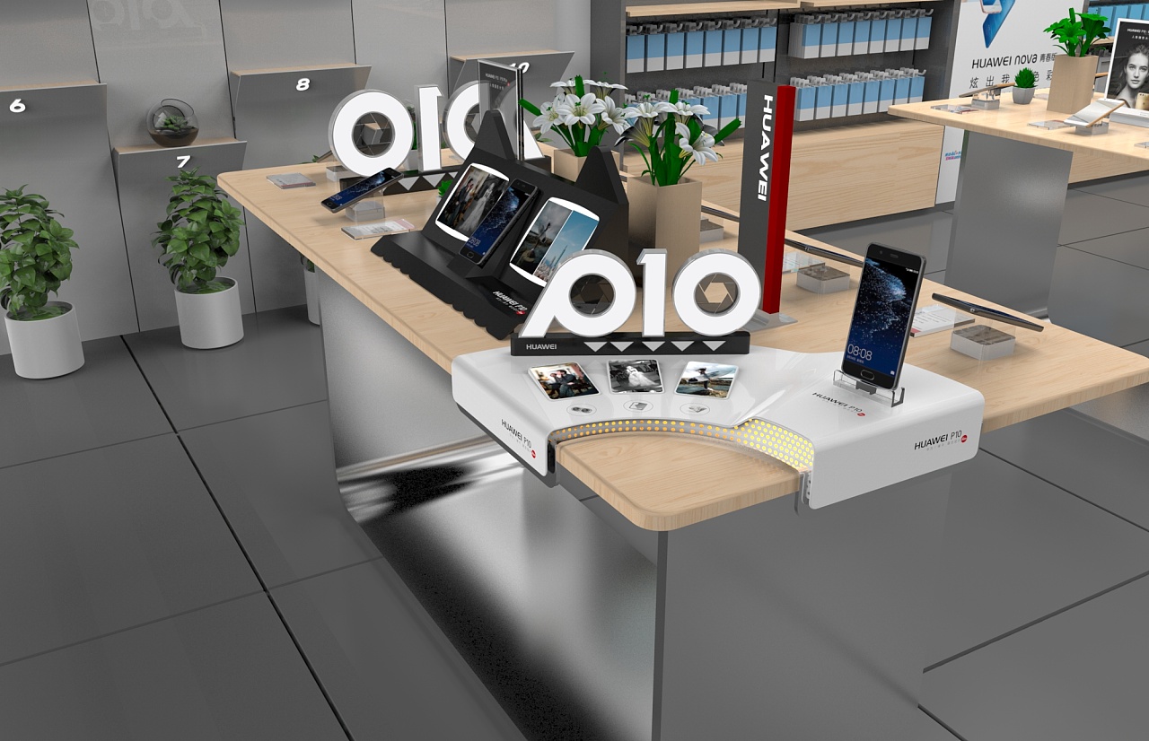 华为p10手机桌面展示道具