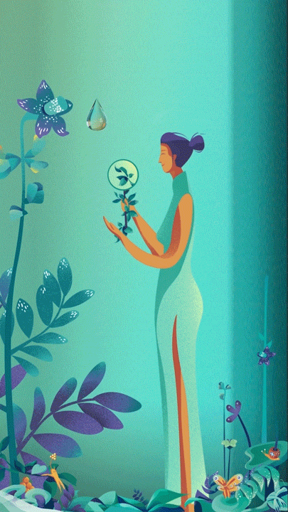 百雀羚《仙饮店》（图ZMTY0NzQxNjAw） - 商业插画 - 站酷设计师毛赵原创素材 - 站酷ZCOOL