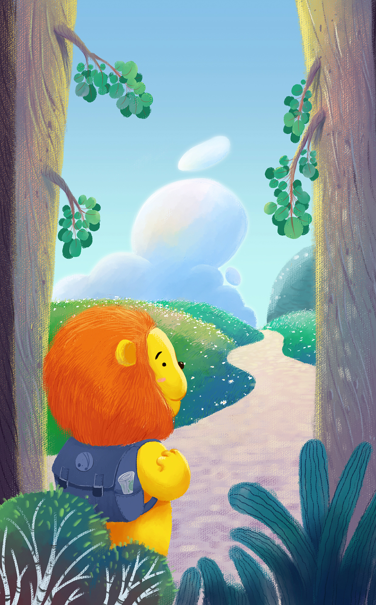 小狮子|插画|儿童插画|插画师宋温暖_原创作品-站酷zcool