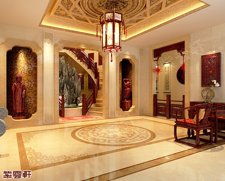 传统复式门厅图片