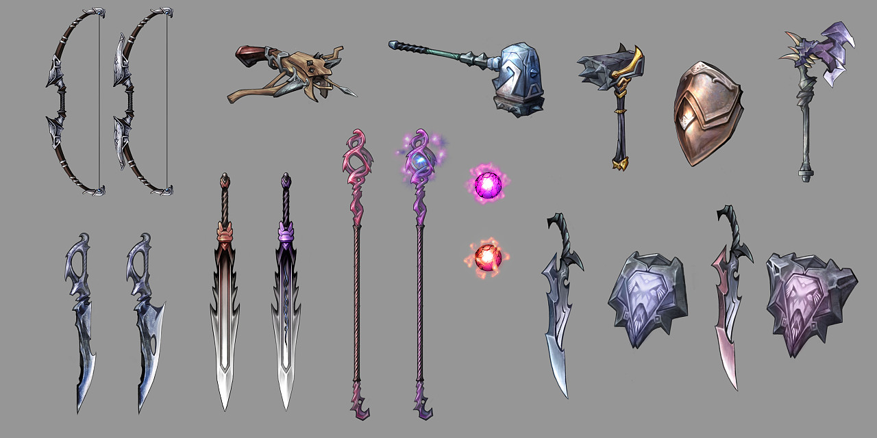 装备设计|插画|游戏原画|王震宇 - 原创作品 - 站酷 (zcool)