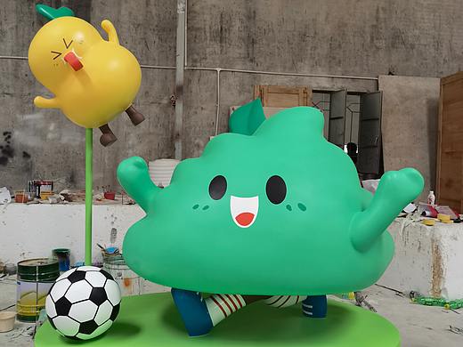 幼儿园IP形象吉祥物校园雕塑玻璃钢榕树卡通造型雕塑