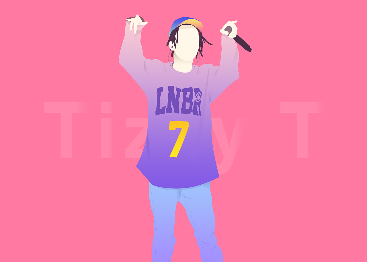 每周练习渐变风格人物之中国有嘻哈哈哈