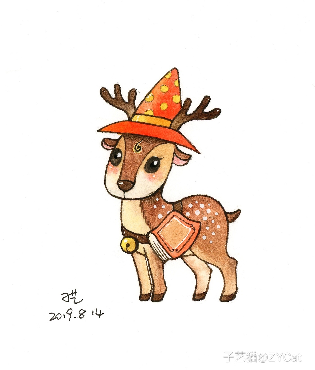 水彩-卡通吉祥物设计