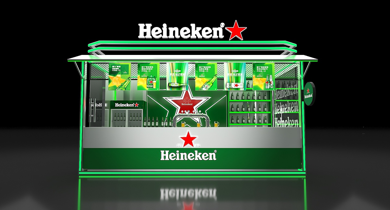 喜力售酒亭（图ZMzQ1NjkxMTg4） - 展陈设计 - 站酷设计师RUIRUI168原创素材 - 站酷ZCOOL