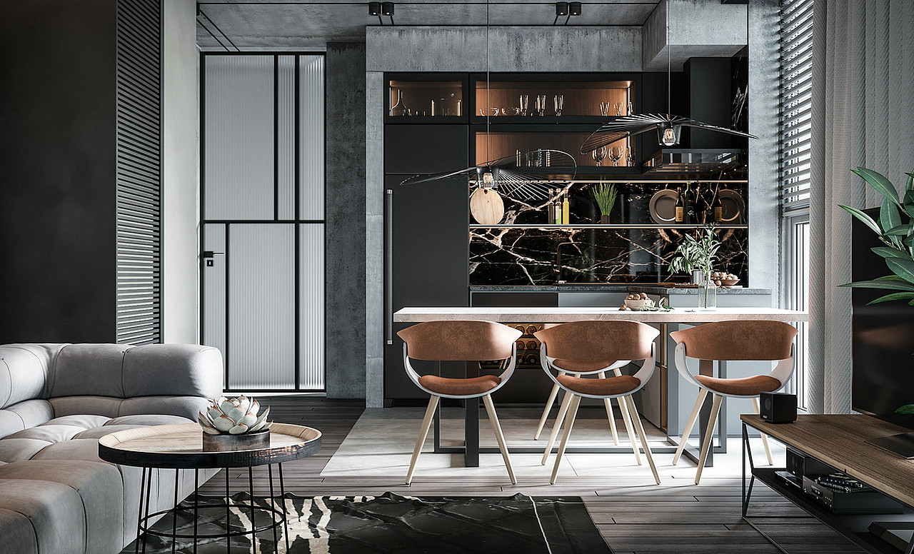 工业元素遇上北欧居所，随性而自然的生活