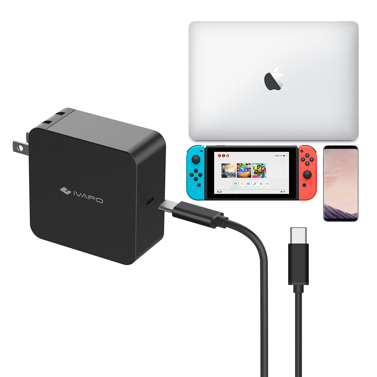 switchtypecpd充电器亚马逊效果图制作