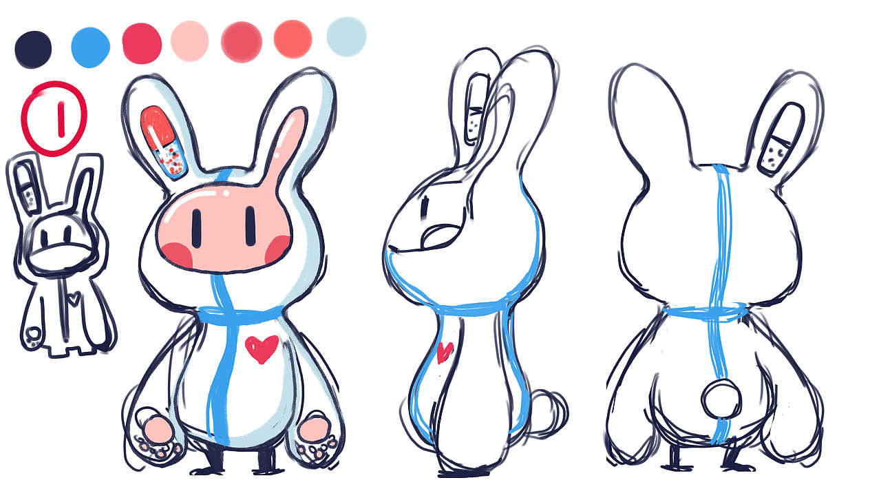 吉祥物pp兔—吉祥物设计（图ZMjExMzg5MTYw） - IP形象 - 站酷设计师闪闪发光的自由人原创素材 - 站酷ZCOOL