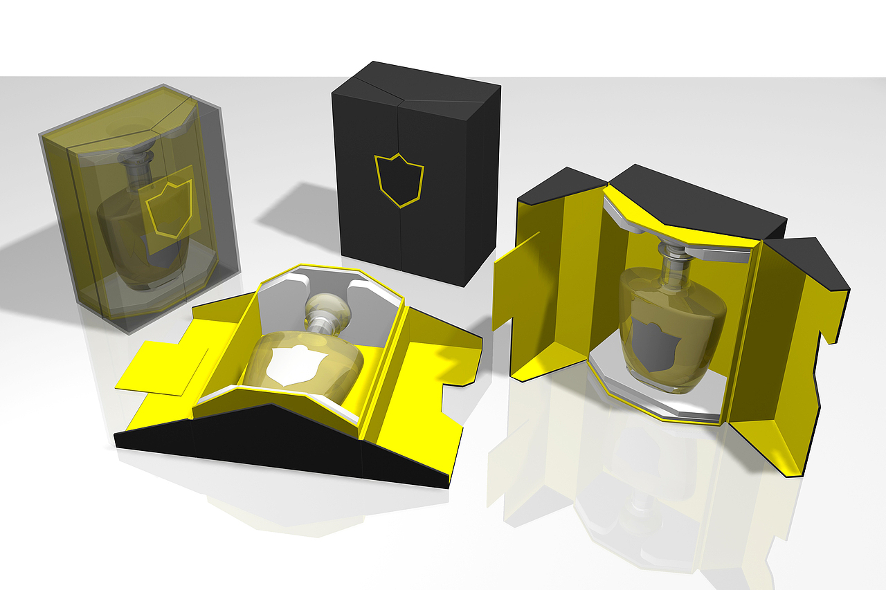 洋酒包装结构外观设计