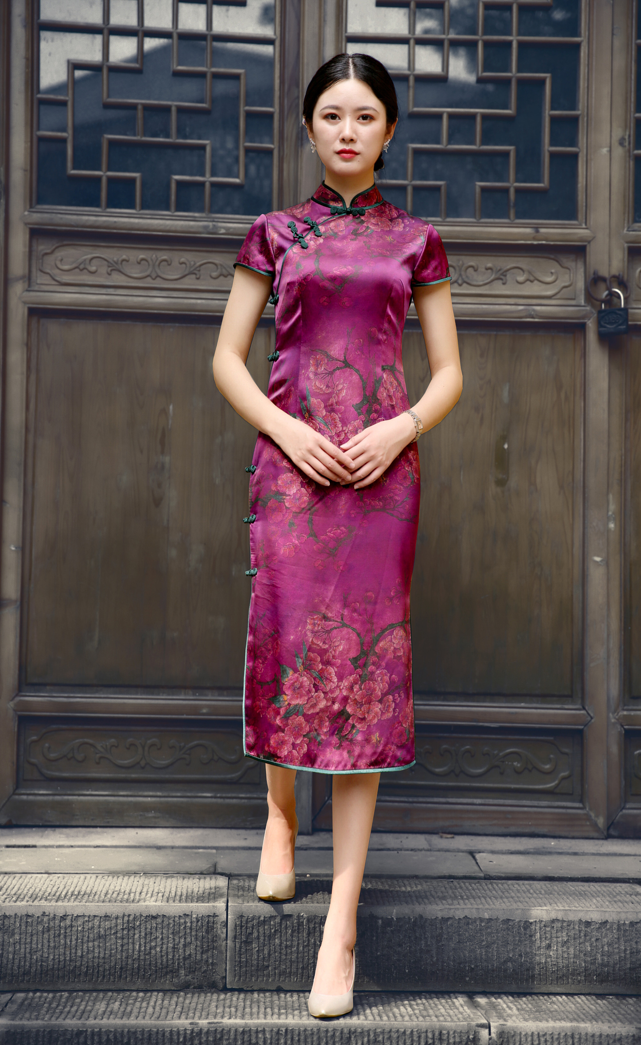 服装拍摄-某品牌旗袍礼服-中国风-新文人画摄影（第二弹）|摄影|人像|创工场摄影 - 原创作品 - 站酷 (ZCOOL)