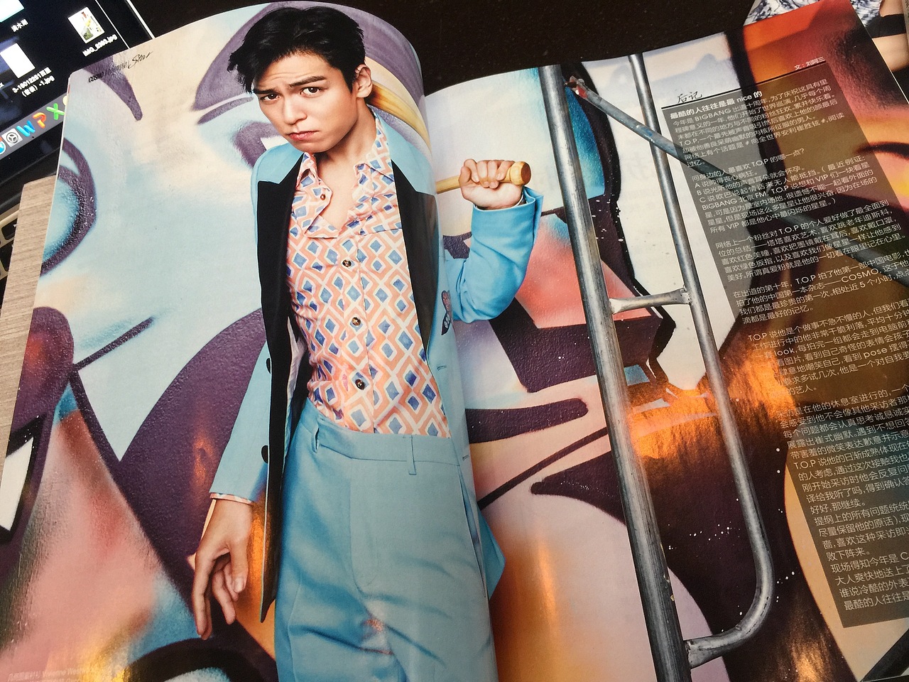 COSMO 2016九月刊的封面人物——亚洲超级偶像 T.O.P 崔胜铉